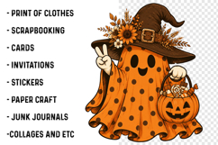 Spooky Ghost Friends Halloween PNG, Halloween PNG, Boo PNG Product Image 3