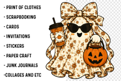 Spooky Ghost Friends Halloween PNG Product Image 3