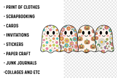 Spooky Ghost Friends Halloween PNG, Halloween PNG, Boo PNG Product Image 3