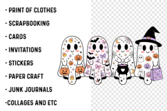 Spooky Ghost Friends Halloween PNG, Halloween PNG, Boo PNG Product Image 3