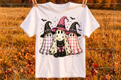Spooky Ghost Friends Halloween PNG,Halloween Sublimation Product Image 1