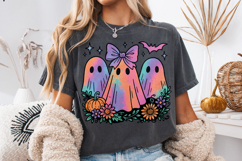 Iridescent Ghost Png, Coquette Halloween Design, Spooky PNG Product Image 1
