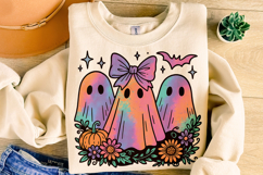 Iridescent Ghost Png, Coquette Halloween Design, Spooky PNG Product Image 5