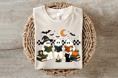 Spooky Ghost Reading Books Halloween png Product Image 2