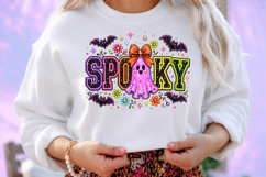 Spooky Ghost Rhinestone PNG Design Product Image 2