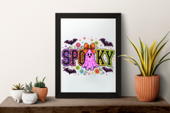 Spooky Ghost Rhinestone PNG Design Product Image 7