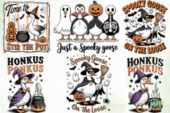 Spooky Goose Clipart Bundle Sublimation Product Image 6