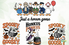 Spooky Goose Clipart Bundle Sublimation Product Image 5