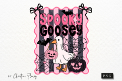 Girly Spooky Goosey Halloween PNG Product Image 6