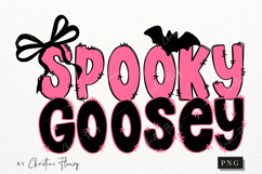Girly Spooky Goosey Halloween PNG Product Image 5