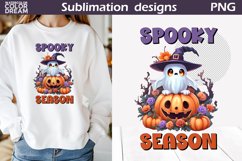 Cute Ghost Halloween | Halloween Quotes Sublimation Product Image 1