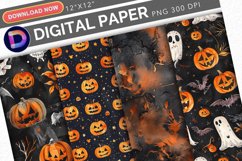 Spooky Halloween Digital Paper Product Image 1