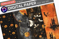 Spooky Halloween Digital Paper Product Image 1