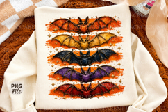 Spooky Halloween Bats Png, Vibrant Bat Clipart for Fall Product Image 1