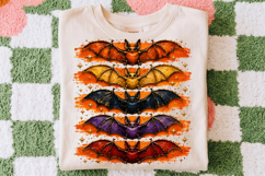 Spooky Halloween Bats Png, Vibrant Bat Clipart for Fall Product Image 2