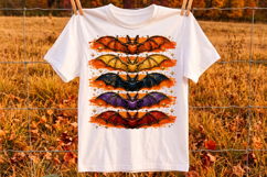 Spooky Halloween Bats Png, Vibrant Bat Clipart for Fall Product Image 3
