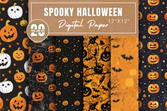 Spooky Halloween Digital Paper Bundle Product Image 1