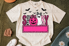 Spooky Halloween Girl Ghost Bow,Pumpkin Sublimation Design Product Image 2