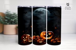 Spooky halloween illustratio 3D Sublimation Tumbler Wrap Product Image 5