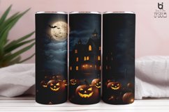 Spooky halloween illustratio 3D Sublimation Tumbler Wrap Product Image 6