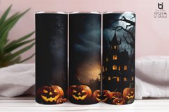 Spooky halloween illustratio 3D Sublimation Tumbler Wrap Product Image 8