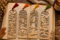 Spooky Halloween Laser Cut Bookmarks Product Image 1