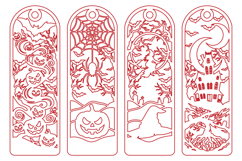 Spooky Halloween Laser Cut Bookmarks Product Image 3