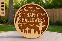 Spooky Halloween Scarecrow Laser Cut File Product Image 1
