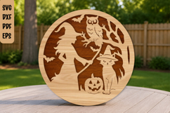 Spooky Halloween Laser Cut File Product Image 1