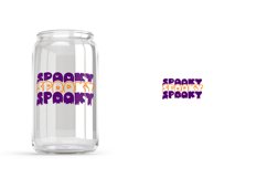 spooky halloween libbey beer can glass wrap svg presized template for 16oz and 20oz glass