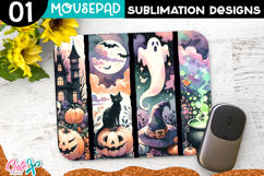 Spooky Halloween Mouse Pad Sublimation