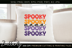 Spooky Mama SVG for Cricut Halloween T-shirt Mug Design Product Image 2