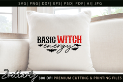 Basic Witch Funny Halloween SVG Spooky T-shirt Mug Design Product Image 5