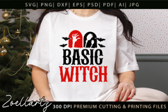 Basic Witch Funny Halloween SVG Spooky T-shirt Mug Design Product Image 5