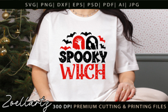 Spooky Witch SVG for Cricut Halloween T-shirt Mug Design Product Image 5