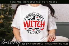 Spooky Witch SVG Cut File Funny Halloween T-shirt Mug Design Product Image 4