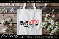 Basic Witch Funny Halloween SVG Spooky T-shirt Mug Design Product Image 6