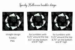 Spooky Halloween Tumbler Sublimation Design Product Image 3