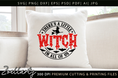 Spooky Witch SVG Cut File Funny Halloween T-shirt Mug Design Product Image 2