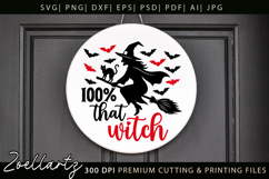 Spooky Witch SVG Cut File Funny Halloween T-shirt Mug Design Product Image 7