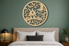 Spooky Haunted House Laser Cut SVG Product Image 2
