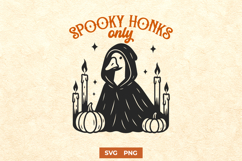 Spooky Honks Only SVG | Funny Halloween Goose PNG Design Product Image 1