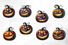 Spooky Jack-o'-lantern Clipart Bundle Product Image 2