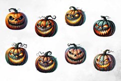 Spooky Jack-o'-lantern Clipart Bundle Product Image 3