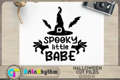 Halloween funny shirt SVG / Spooky little babe SVG Product Image 2