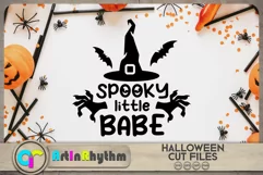 Halloween funny shirt SVG / Spooky little babe SVG Product Image 1
