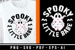 Spooky little Babe SVG | Funny Halloween SVG | Ghost SVG Product Image 1