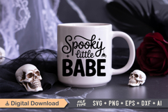 Spooky Little Babe SVG File | Spooky Halloween SVG Product Image 2