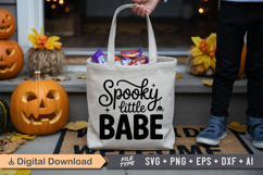 Spooky Little Babe SVG File | Spooky Halloween SVG Product Image 4