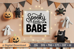 Spooky Little Babe SVG File | Spooky Halloween SVG Product Image 5